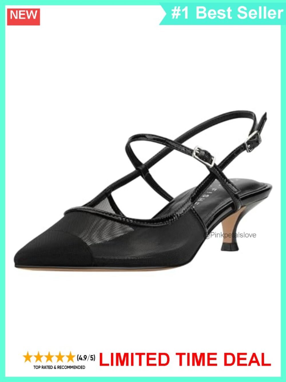 Kitten Heel Slingback Pointy Toe Dress Pumps Textile Leather